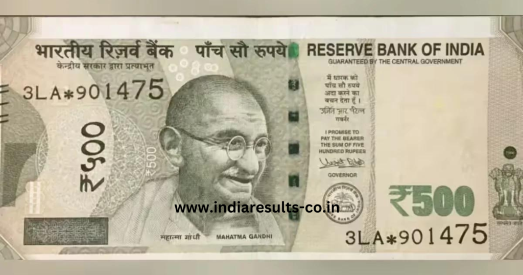 Big news! 500 Rupee Note Holder Important information regarding the Rs. 500 note has been released by RBI. 2 www.indiaresults co.in