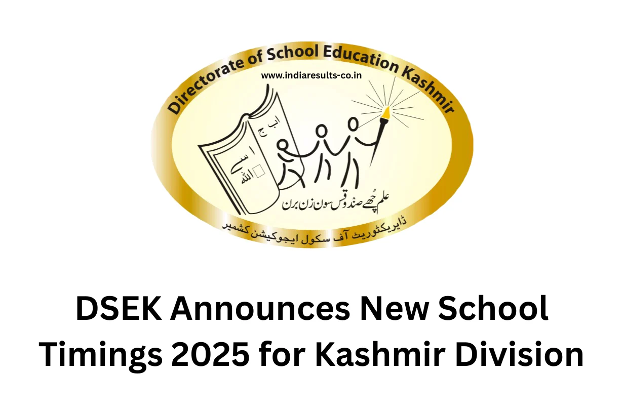 DSEK Announces New School Timings 2025 for Kashmir Division
